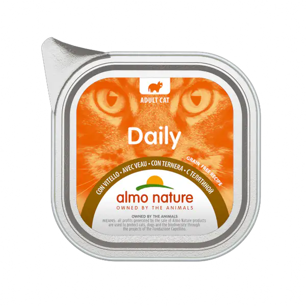 Almo Nature Daily Grain Free Menù Cat 100 gr  Vitello bauzaarit.myshopify.com
