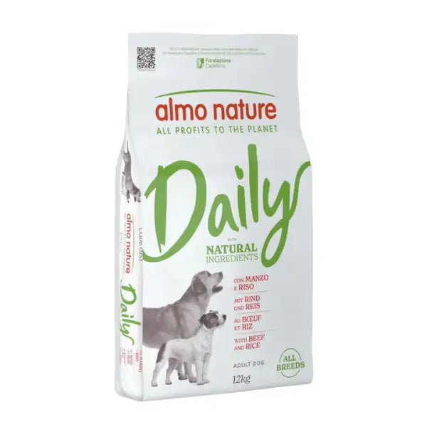 Almo Nature Daily Ingredienti naturali All Breeds con Manzo e riso   Bauzaar.it