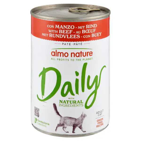 Almo Nature Daily Ingredienti naturali Cat 400 gr  Manzo bauzaarit.myshopify.com