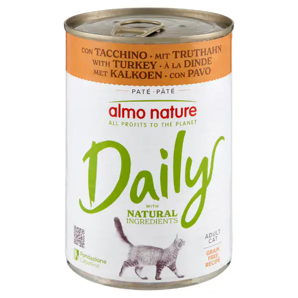 Almo Nature Daily Ingredienti naturali Cat 400 gr  Tacchino bauzaarit.myshopify.com