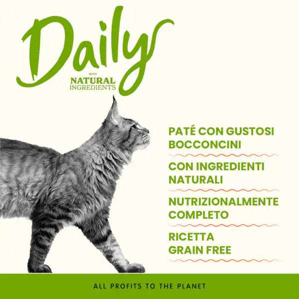 Almo Nature Daily Ingredienti naturali Cat 400 gr   bauzaarit.myshopify.com