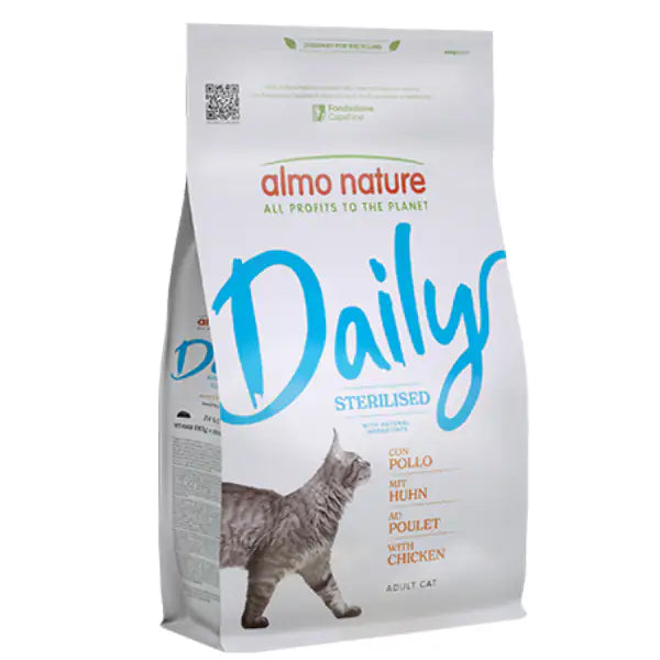 Almo Nature Daily Ingredienti naturali Cat Sterilised con Pollo  1,2 kg Bauzaar.it