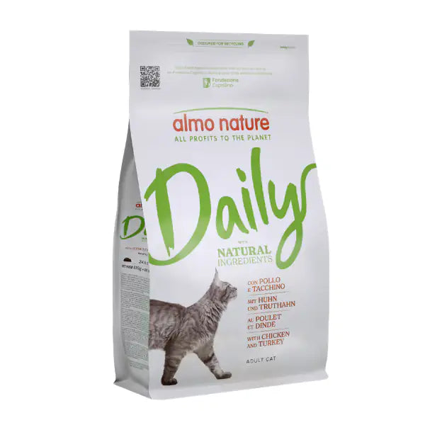 Almo Nature Daily Ingredienti naturali Cat con Pollo e tacchino  1,2 kg bauzaarit.myshopify.com