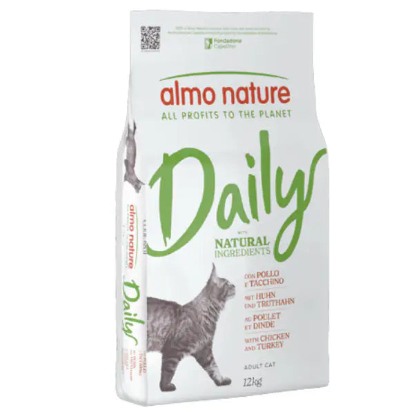 Almo Nature Daily Ingredienti naturali Cat con Pollo e tacchino  12 kg bauzaarit.myshopify.com