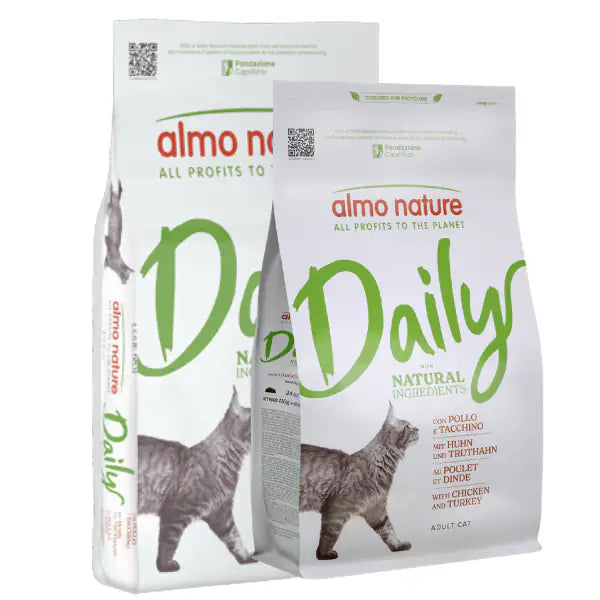 Almo Nature Daily Ingredienti naturali Cat con Pollo e tacchino   bauzaarit.myshopify.com
