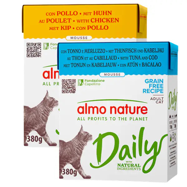 Almo Nature Daily Natural Grain Free Cat Adult 380 gr   Bauzaar.it