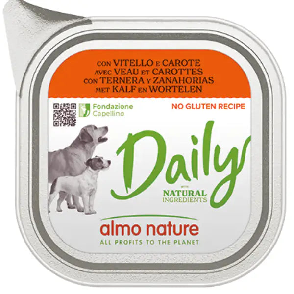 Almo Nature Daily Nutrition Menù Dog 300 gr  Vitello e carote bauzaarit.myshopify.com