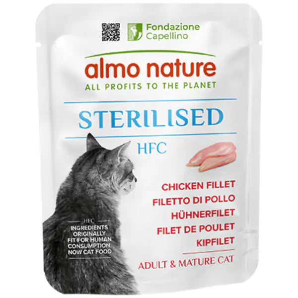 Almo Nature HFC Cat Sterilised Monoproteico 50 gr  Filetto di Pollo Bauzaar.it