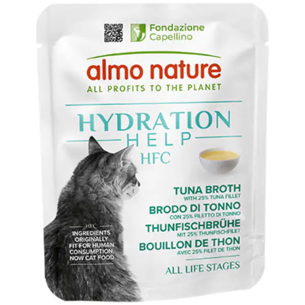 Almo Nature HFC Hydration Help Monoproteico in brodo 50 gr  Filetti di Tonno Bauzaar.it