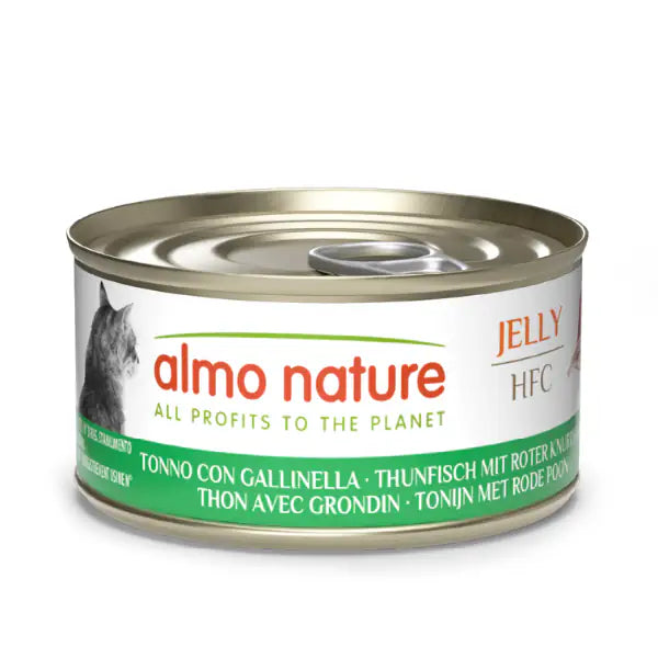 Almo Nature HFC Jelly Gluten free Cat 70 gr  Tonno con Gallinella Bauzaar.it