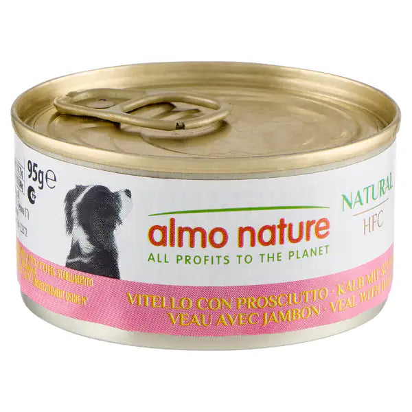 Almo Nature HFC Natural Dog 95 gr  Vitello con prosciutto bauzaarit.myshopify.com
