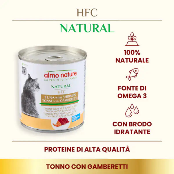 Almo Nature HFC Natural in brodo di cottura 280 gr   bauzaarit.myshopify.com