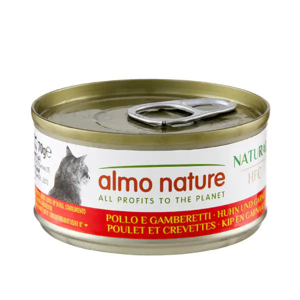 Almo Nature HFC Natural monoproteico Cat 70 gr  Pollo e gamberetti bauzaarit.myshopify.com