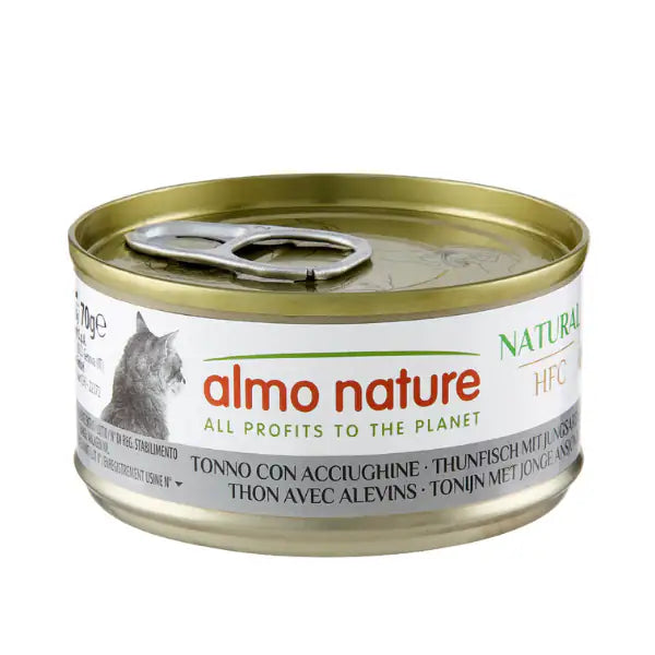 Almo Nature HFC Natural monoproteico Cat 70 gr  Tonno con acciughine bauzaarit.myshopify.com