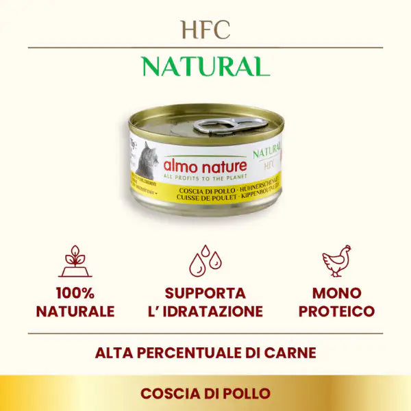 Almo Nature HFC Natural monoproteico Cat 70 gr   bauzaarit.myshopify.com