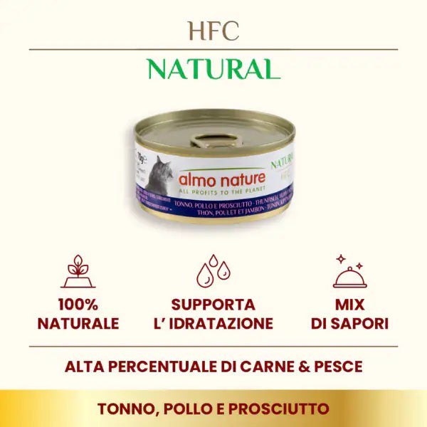 Almo Nature HFC Natural monoproteico Cat 70 gr   bauzaarit.myshopify.com