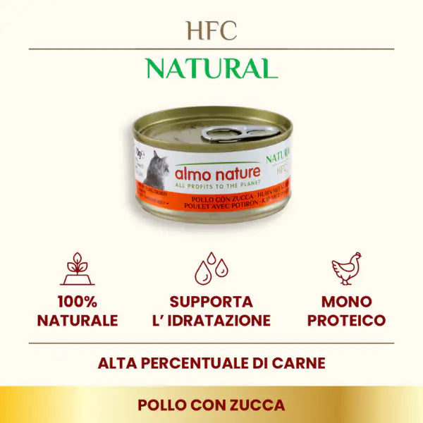 Almo Nature HFC Natural monoproteico Cat 70 gr   bauzaarit.myshopify.com