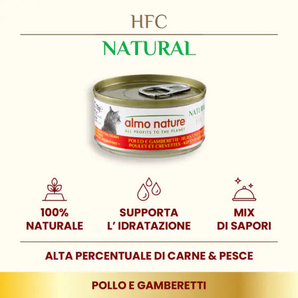Almo Nature HFC Natural monoproteico Cat 70 gr   bauzaarit.myshopify.com