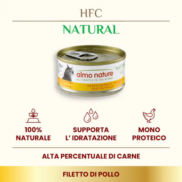 Almo Nature HFC Natural monoproteico Cat 70 gr   bauzaarit.myshopify.com