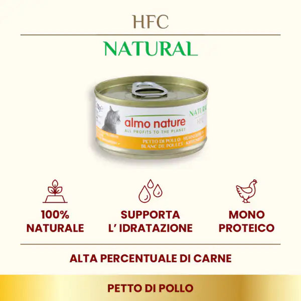 Almo Nature HFC Natural monoproteico Cat 70 gr   bauzaarit.myshopify.com