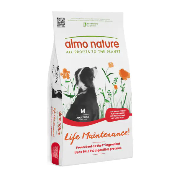 Almo Nature Life Maintenance Medium Adult con Manzo   bauzaarit.myshopify.com
