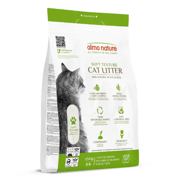 Almo Nature Natural Cat Litter Soft Texture lettiera vegetale  4,54 kg bauzaarit.myshopify.com