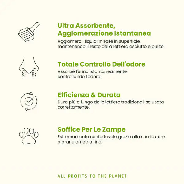 Almo Nature Natural Cat Litter Soft Texture lettiera vegetale   bauzaarit.myshopify.com