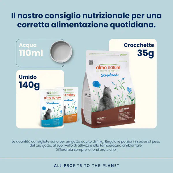 Almo Nature crocchette funzionali Adult Sterilised con Manzo e riso   bauzaarit.myshopify.com