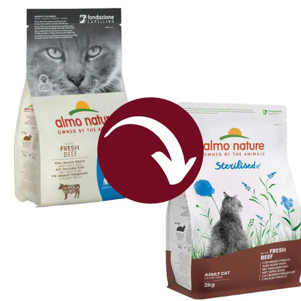 Almo Nature crocchette funzionali Adult Sterilised con Manzo e riso   bauzaarit.myshopify.com