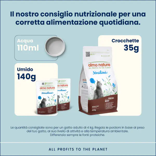 Almo Nature umido funzionale Sterilised Cat 70 gr   Bauzaar.it