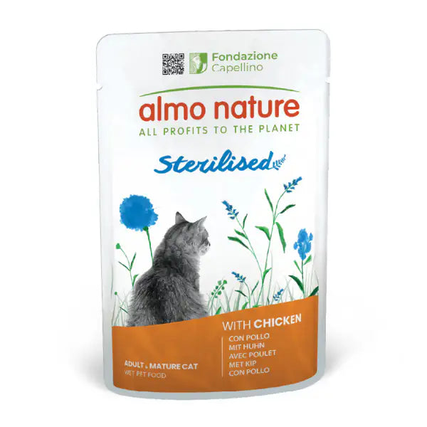 Almo Nature umido funzionale Sterilised Cat 70 gr  Pollo bauzaarit.myshopify.com