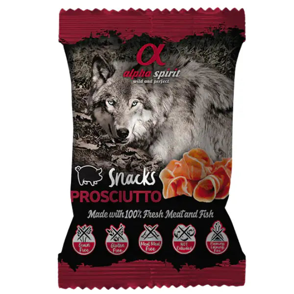 Alpha Spirit snack per cani Grain Free 50 gr  Prosciutto bauzaarit.myshopify.com