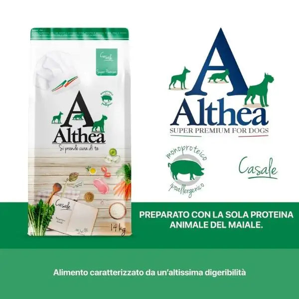 Althea Superpremium Monoproteico Dog Adult Medium/Maxi Casale al Maiale   Bauzaar.it