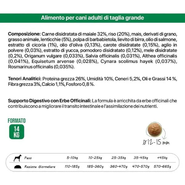 Althea Superpremium Monoproteico Dog Adult Medium/Maxi Casale al Maiale   Bauzaar.it