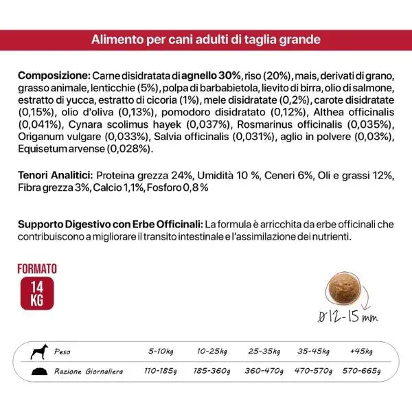 Althea Superpremium Monoproteico Dog Adult Medium/Maxi Masseria all'Agnello   Bauzaar.it