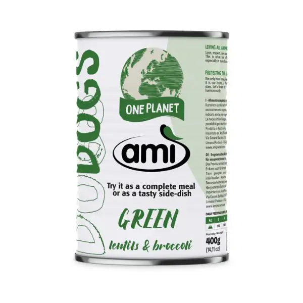 Amì Dog Cibo Umido vegetale 400 gr  Green lenticchie e broccoli bauzaarit.myshopify.com