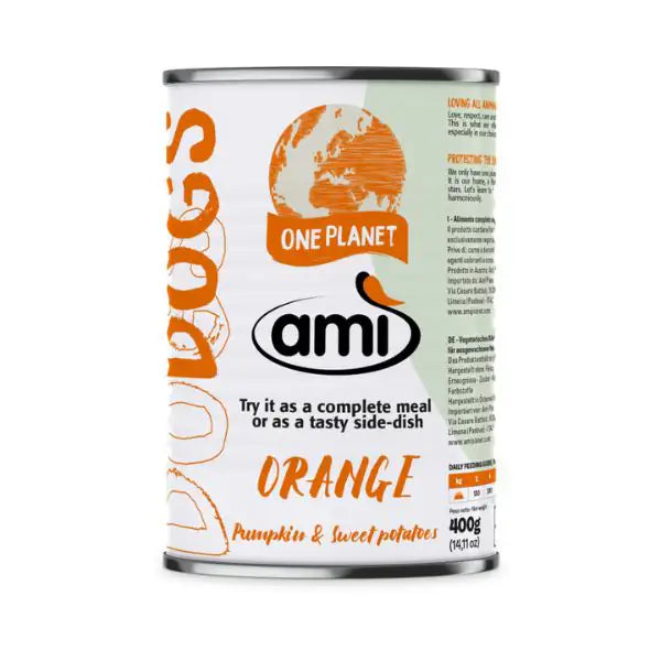 Amì Dog Cibo Umido vegetale 400 gr  Orange zucca e patate dolci bauzaarit.myshopify.com