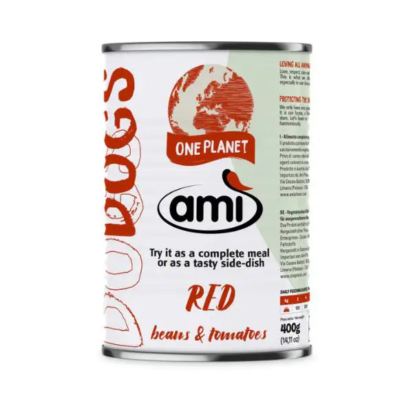 Amì Dog Cibo Umido vegetale 400 gr  Red fagioli rossi e pomodori bauzaarit.myshopify.com