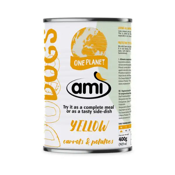 Amì Dog Cibo Umido vegetale 400 gr  Yellow carote e patate bauzaarit.myshopify.com