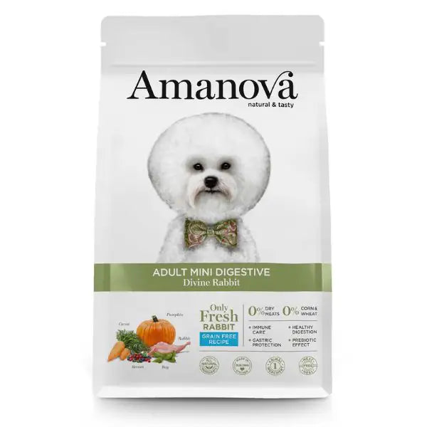 Amanova Mini Digestive Coniglio Grain Free  2 kg bauzaarit.myshopify.com