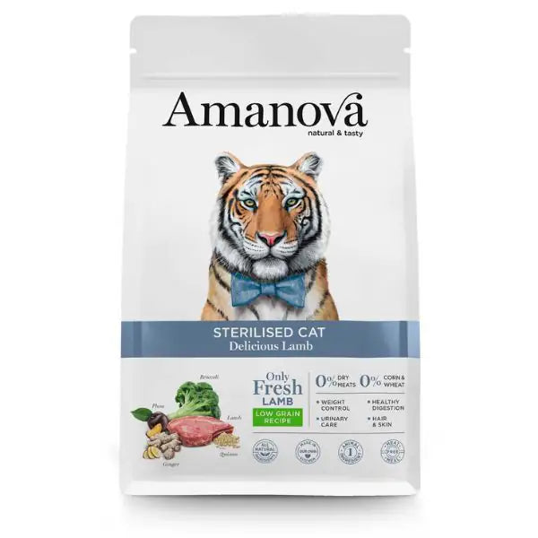 Amanova Sterilised Cat Agnello Fresco  4 kg bauzaarit.myshopify.com