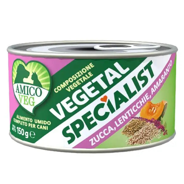Amico Veg Specialist umido vegetale 150 gr  Zucchine, lenticchie e amaranto bauzaarit.myshopify.com
