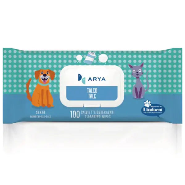 Arya salviette igieniche umidificate detergenti Multiuso  100 salviette Talco Bauzaar.it