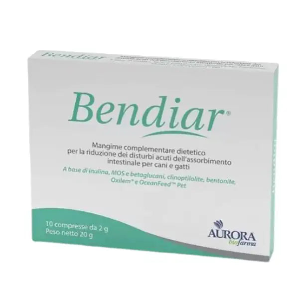 Aurora Biofarma Bendiar compresse cane e gatto  10 compresse bauzaarit.myshopify.com