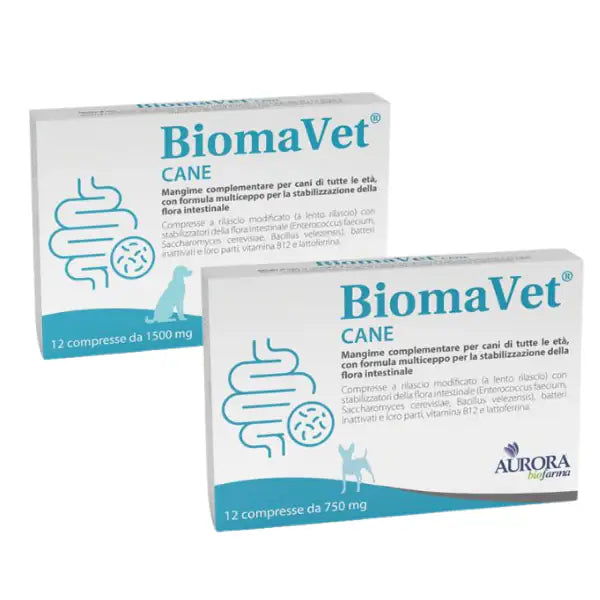 Aurora Biofarma Biomavet Cane compresse per la stabilizzazione della flora intestinale   bauzaarit.myshopify.com