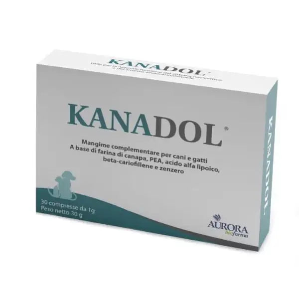 Aurora Biofarma Kanadol compresse cane e gatto  30 compresse bauzaarit.myshopify.com
