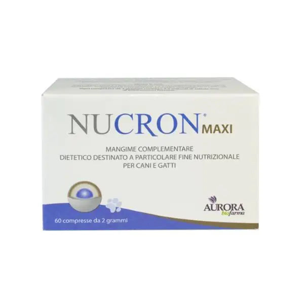Aurora Biofarma Nucron Maxi Compresse cane e gatto  Confezione da 60 compresse bauzaarit.myshopify.com