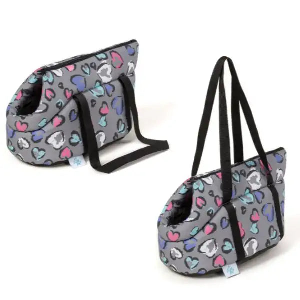 Borsa Trasportino Venere Leopet  Fantasia cuori - 45 x 30 x 28 cm bauzaarit.myshopify.com