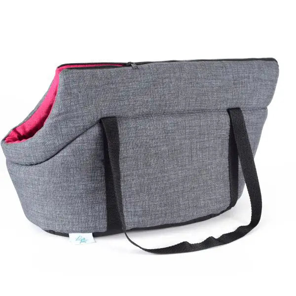 Borsa Trasportino Venere Leopet  Grigio/Magenta - 45 x 30 x 28 cm bauzaarit.myshopify.com