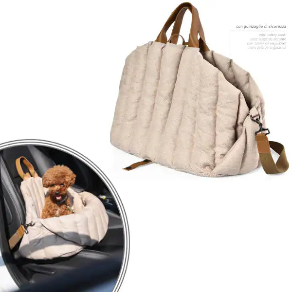 Borsa trasportino imbottita per auto Ferribiella   bauzaarit.myshopify.com